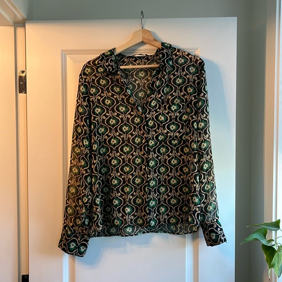 Patterned Zara women’s blouse - Picture 1 of 4